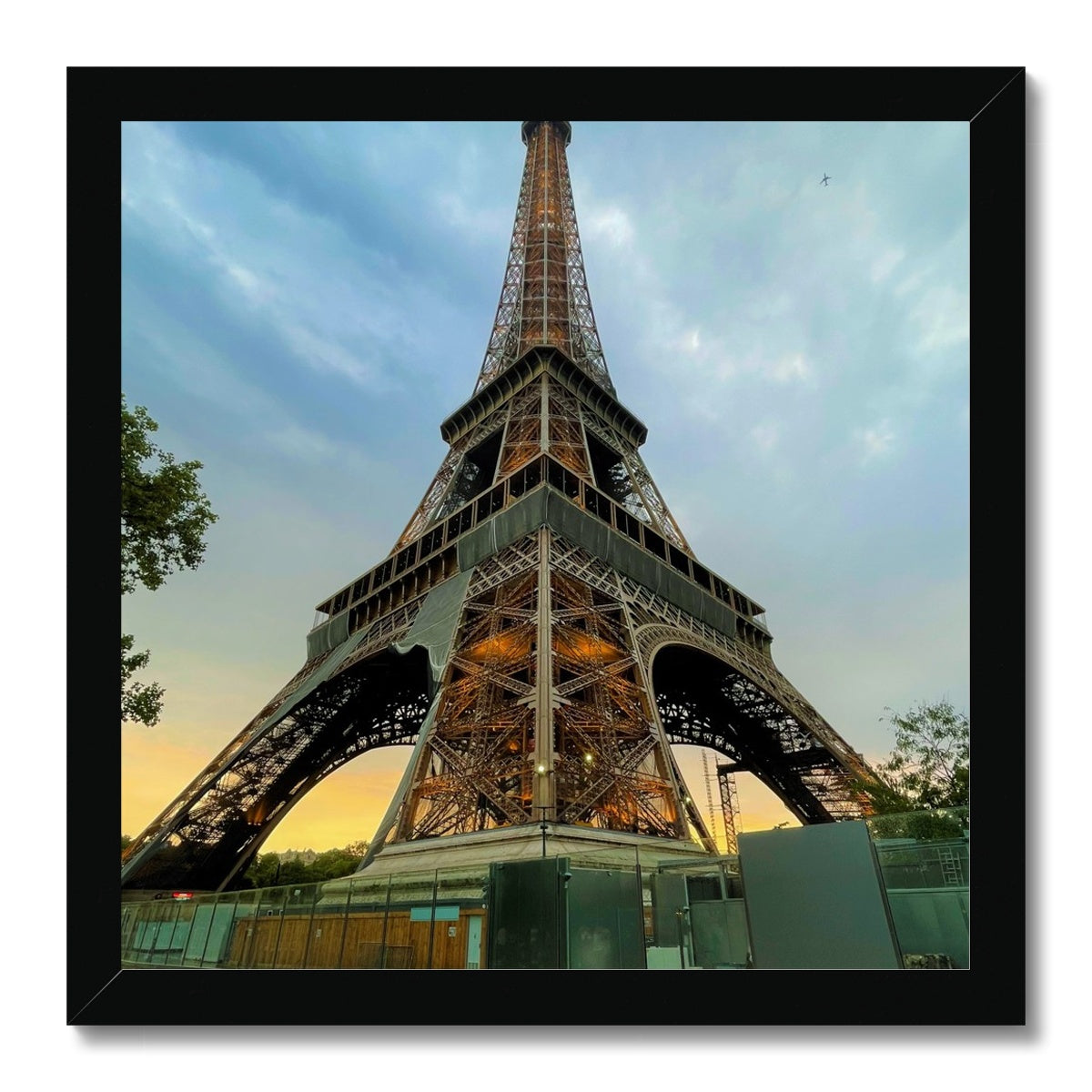 Architecture: Effiel Tower Evening, Paris, France Framed Print