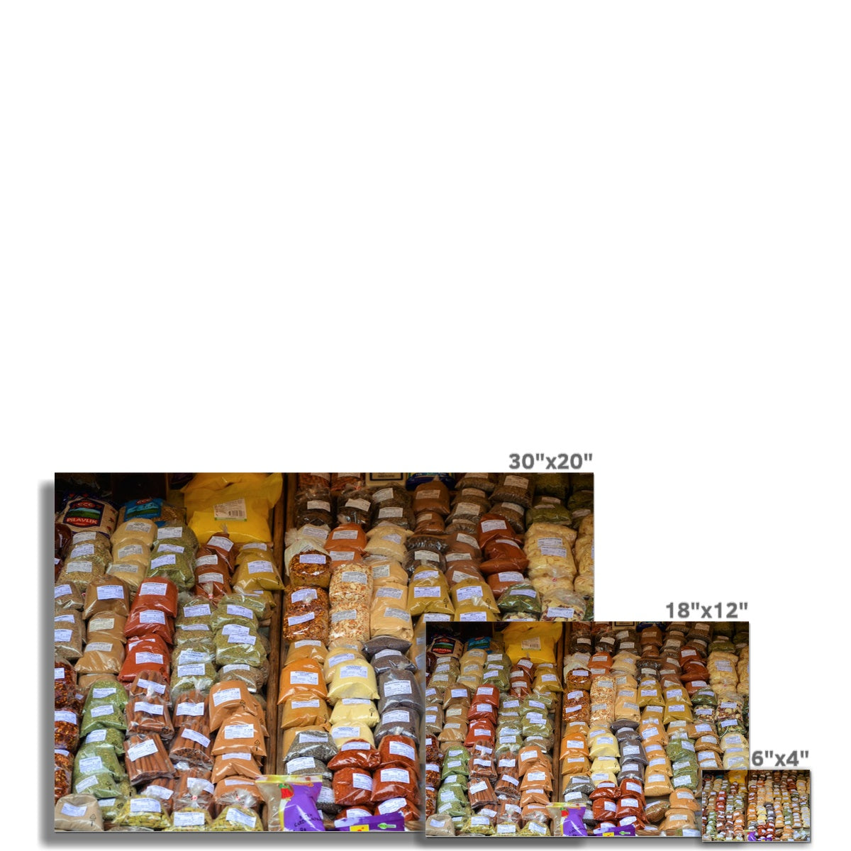 Food: Assortment of Spices Photo Art Print