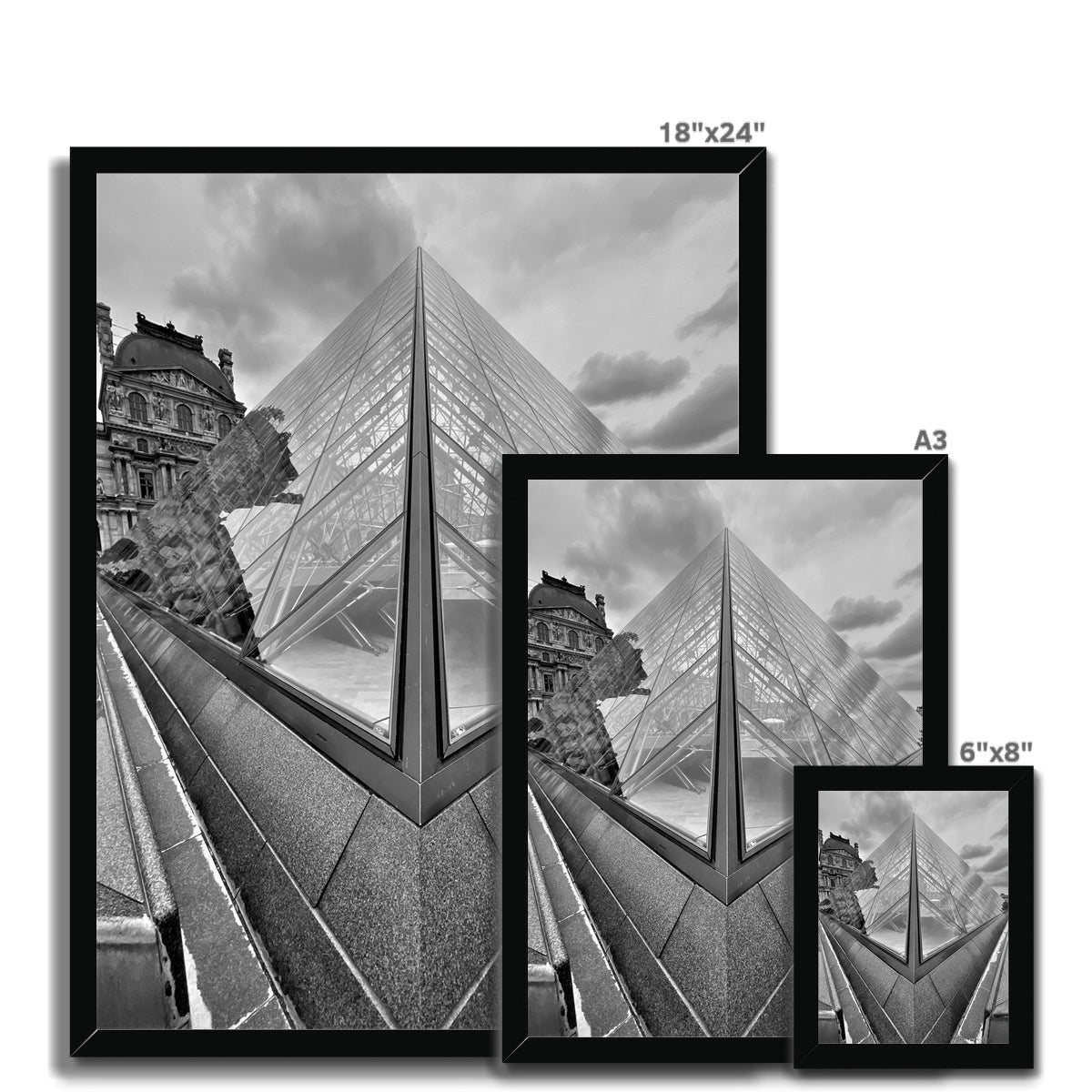 Architecture: Louvre, Paris, France Framed Print