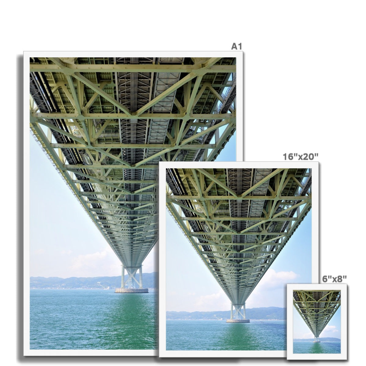 Engineering: Bridge Perspective Framed Print