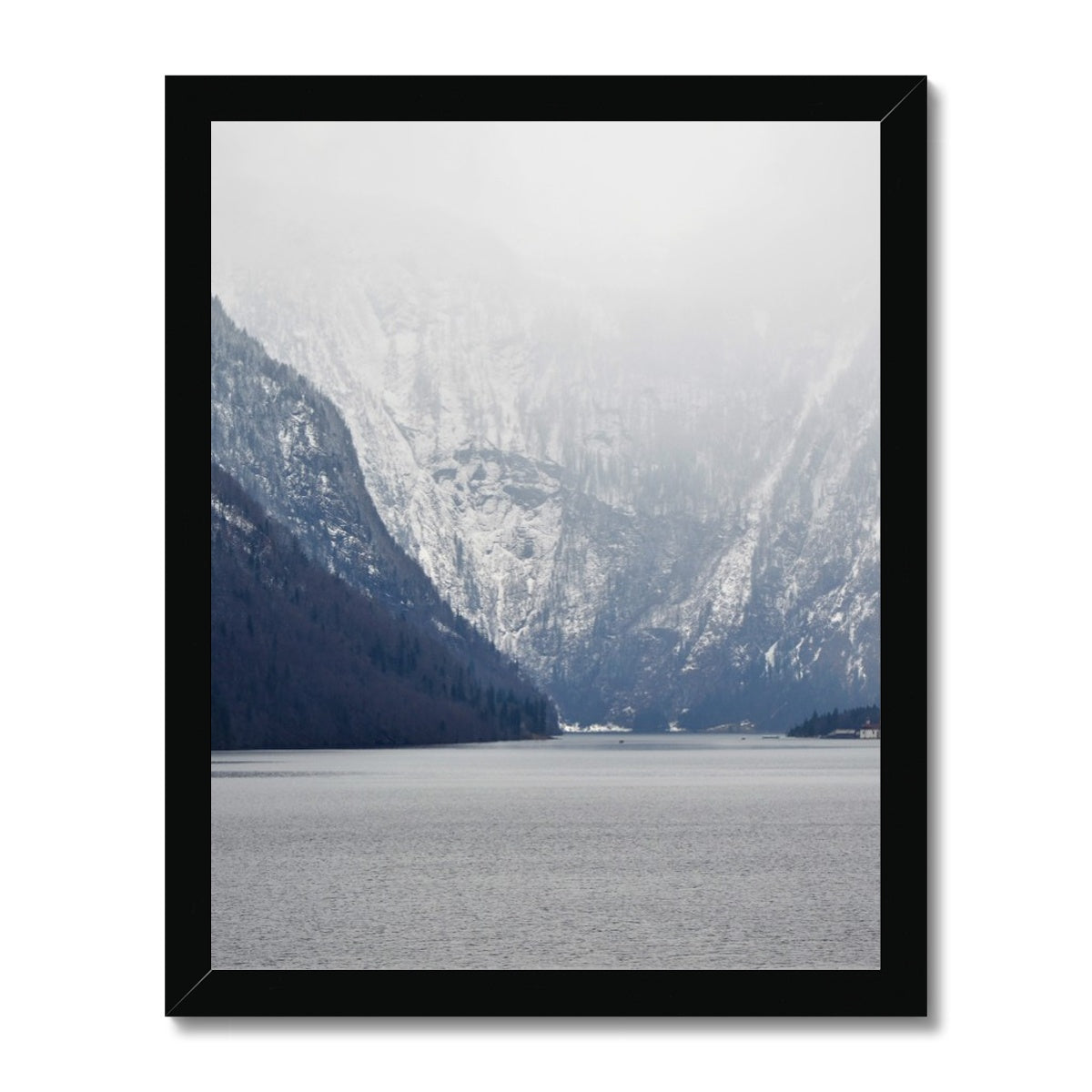 Mountain Lake Landscape Framed Print