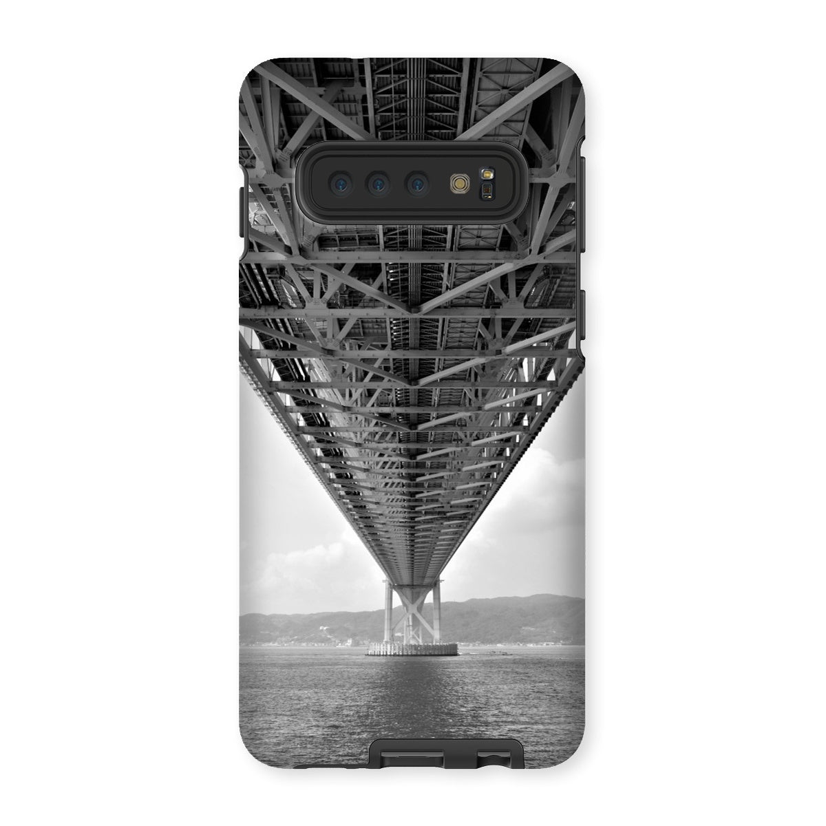 Engineering: Bridge Perspective, B&W Tough Phone Case