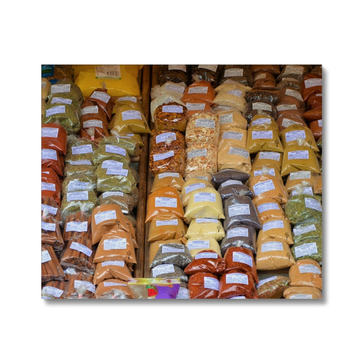 Food: Assortment of Spices Canvas