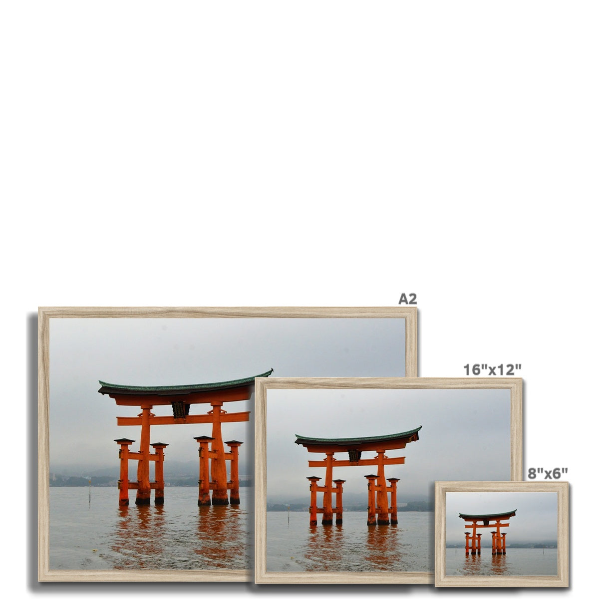 Architecture: Miyajima Gate, Japan Framed Print