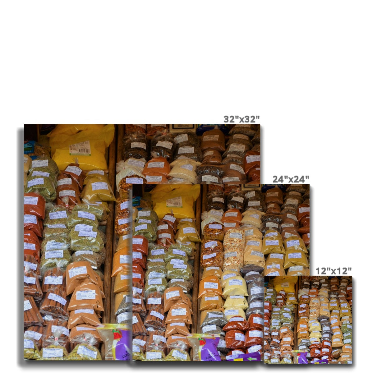 Food: Assortment of Spices Canvas