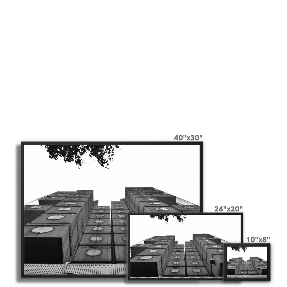 Architecture: Capsule Hotel Framed Canvas