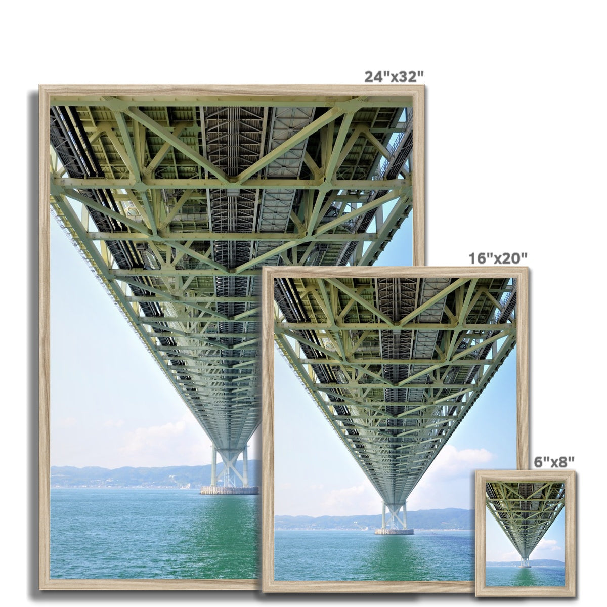 Engineering: Bridge Perspective Budget Framed Poster