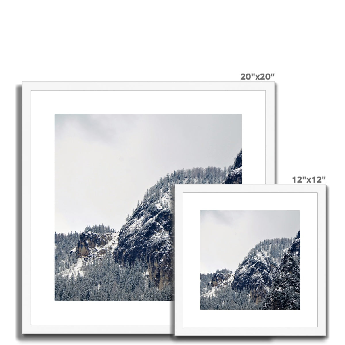 Mountain Landscape: Alps, Italy Framed & Mounted Print