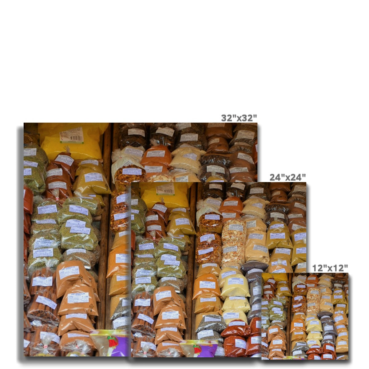 Food: Assortment of Spices Canvas