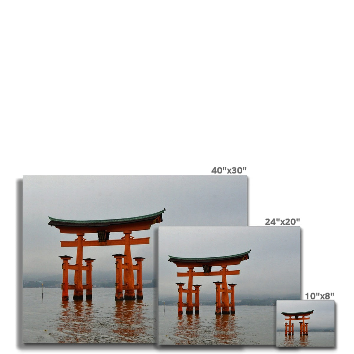 Architecture: Miyajima Gate, Japan Canvas