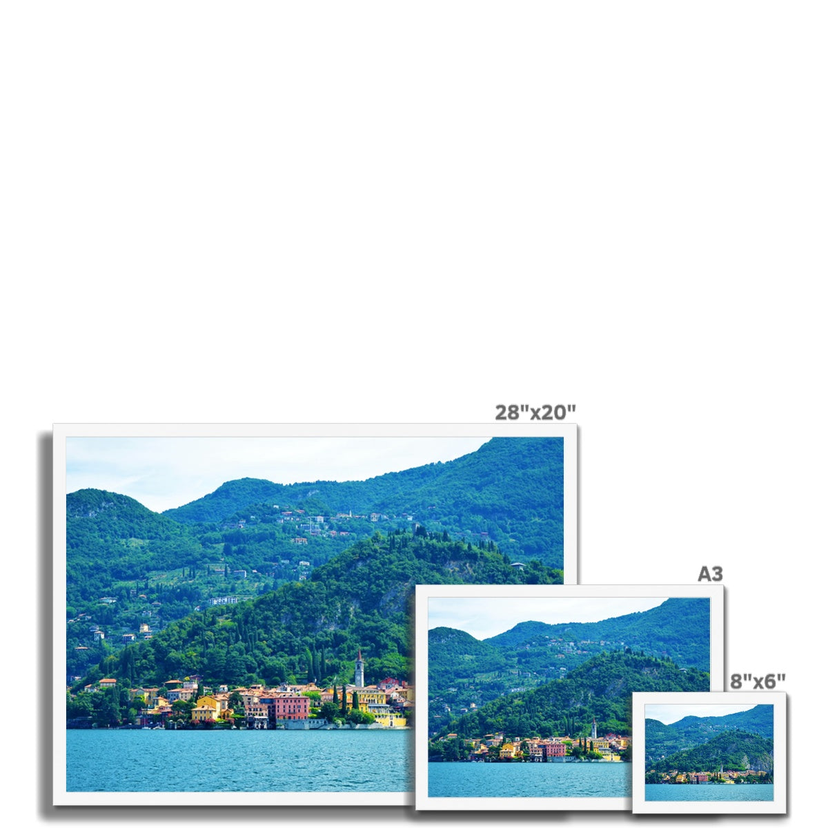 Landscape: Lake Como, Italy Framed Print