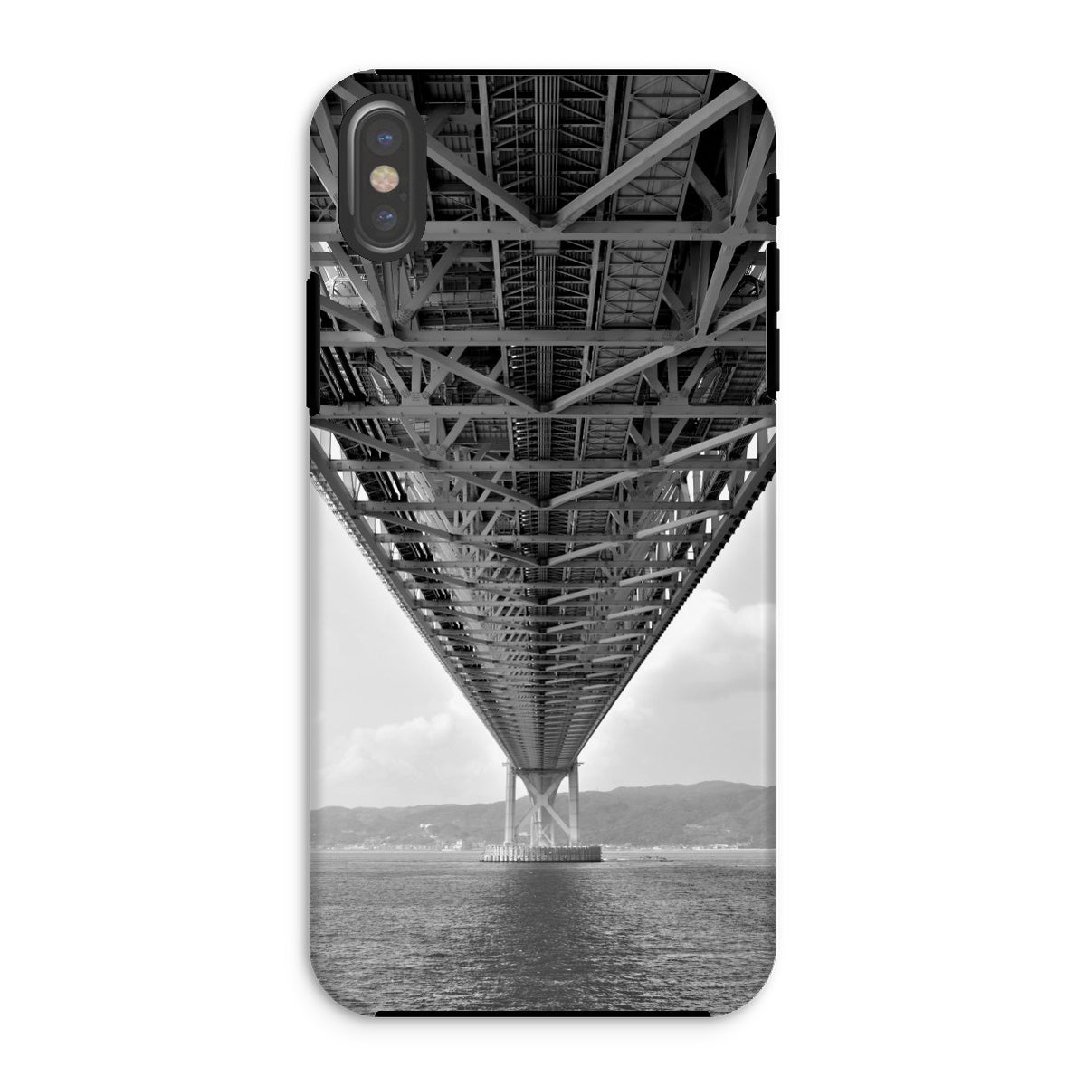 Engineering: Bridge Perspective, B&W Tough Phone Case