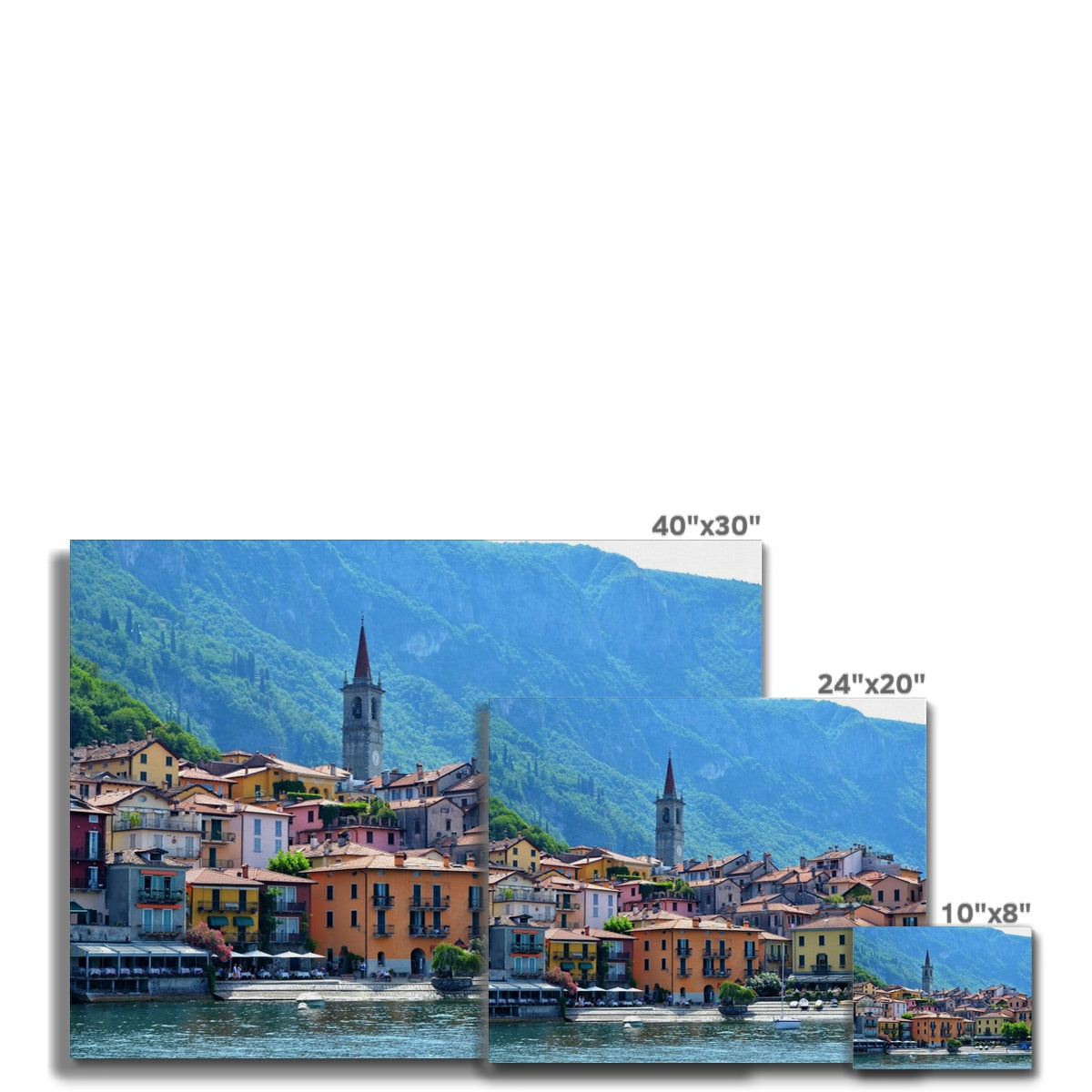 Streets: Lake Como, Italy Canvas