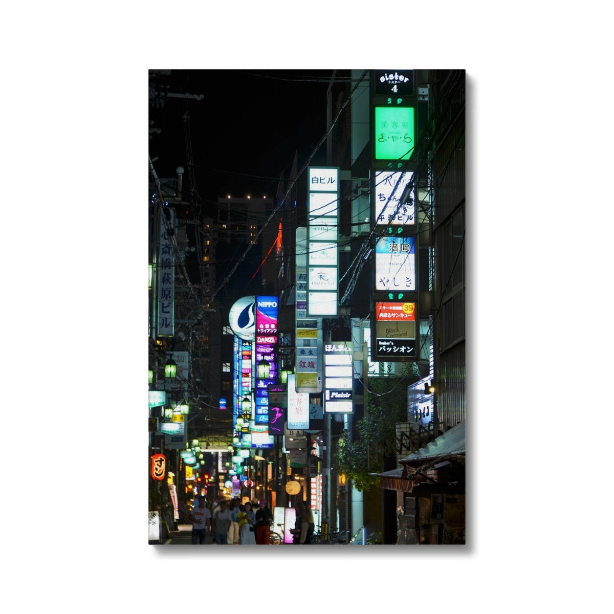 Streets: Neon Lights, Japan Eco Canvas