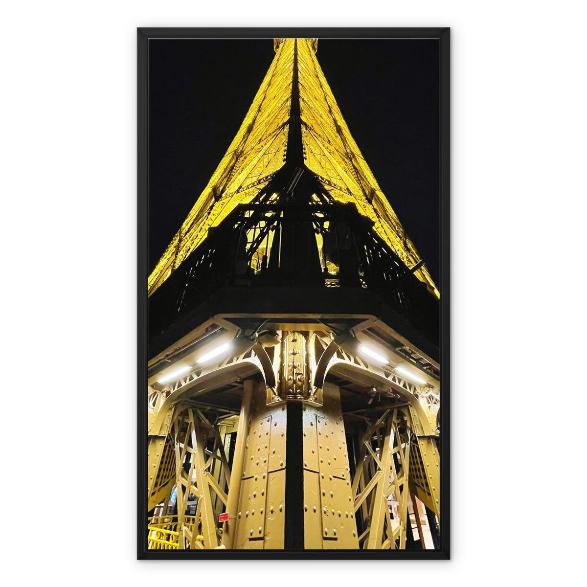 Architecture: Eiffel Tower, Paris, France Framed Canvas