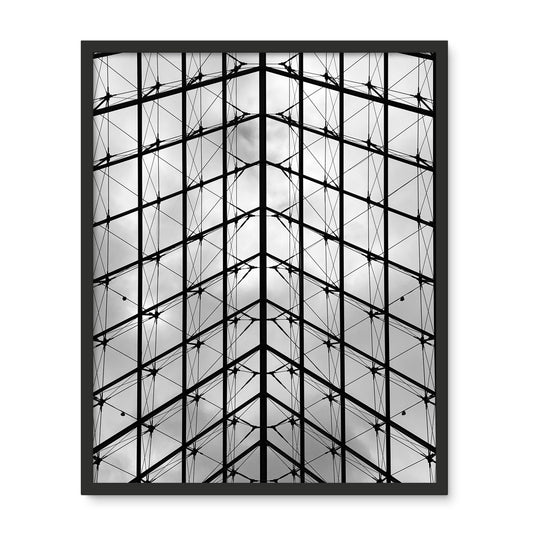 Architecture: The Louvre, Paris, France Framed Photo Tile