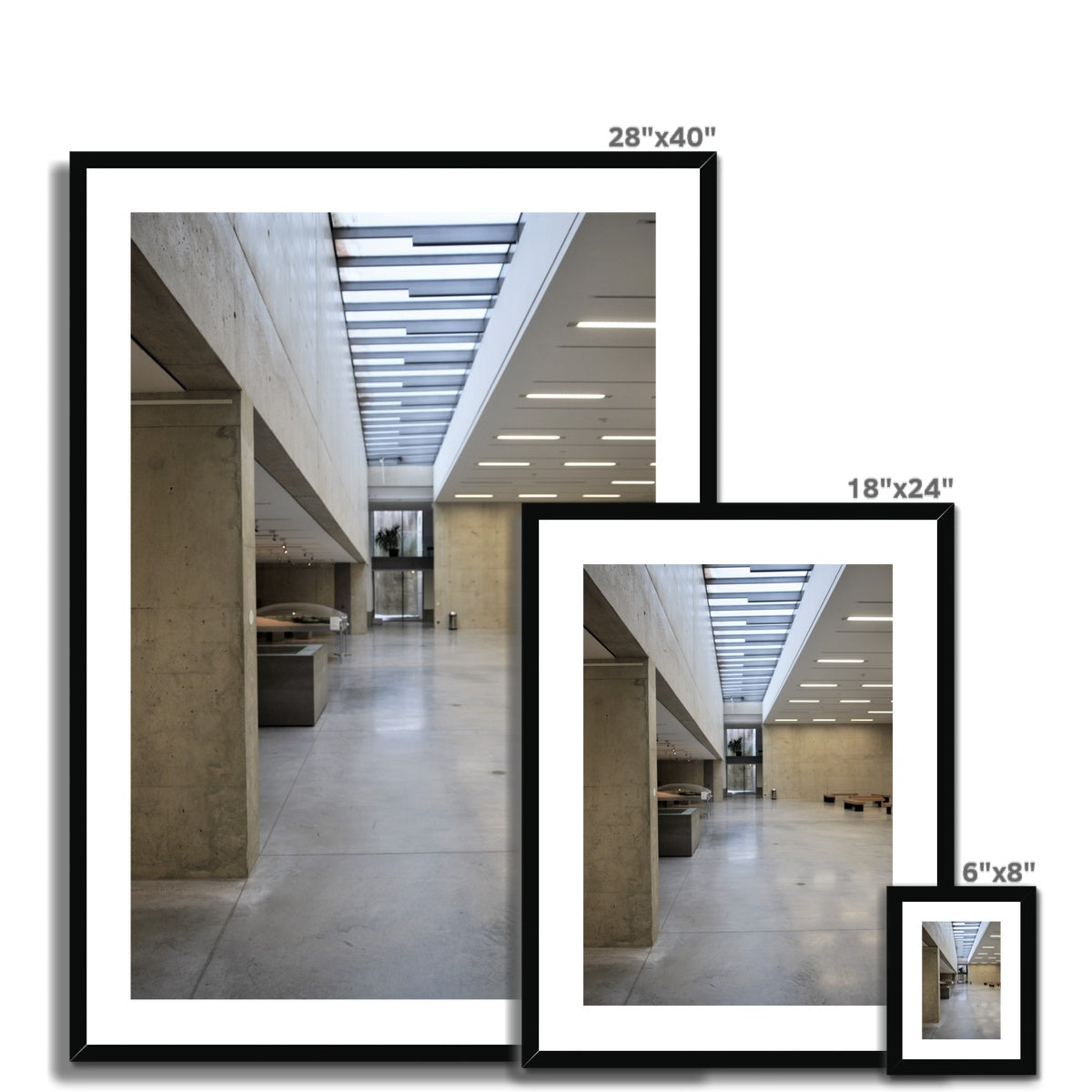 Architecture: Linear Space Framed & Mounted Print