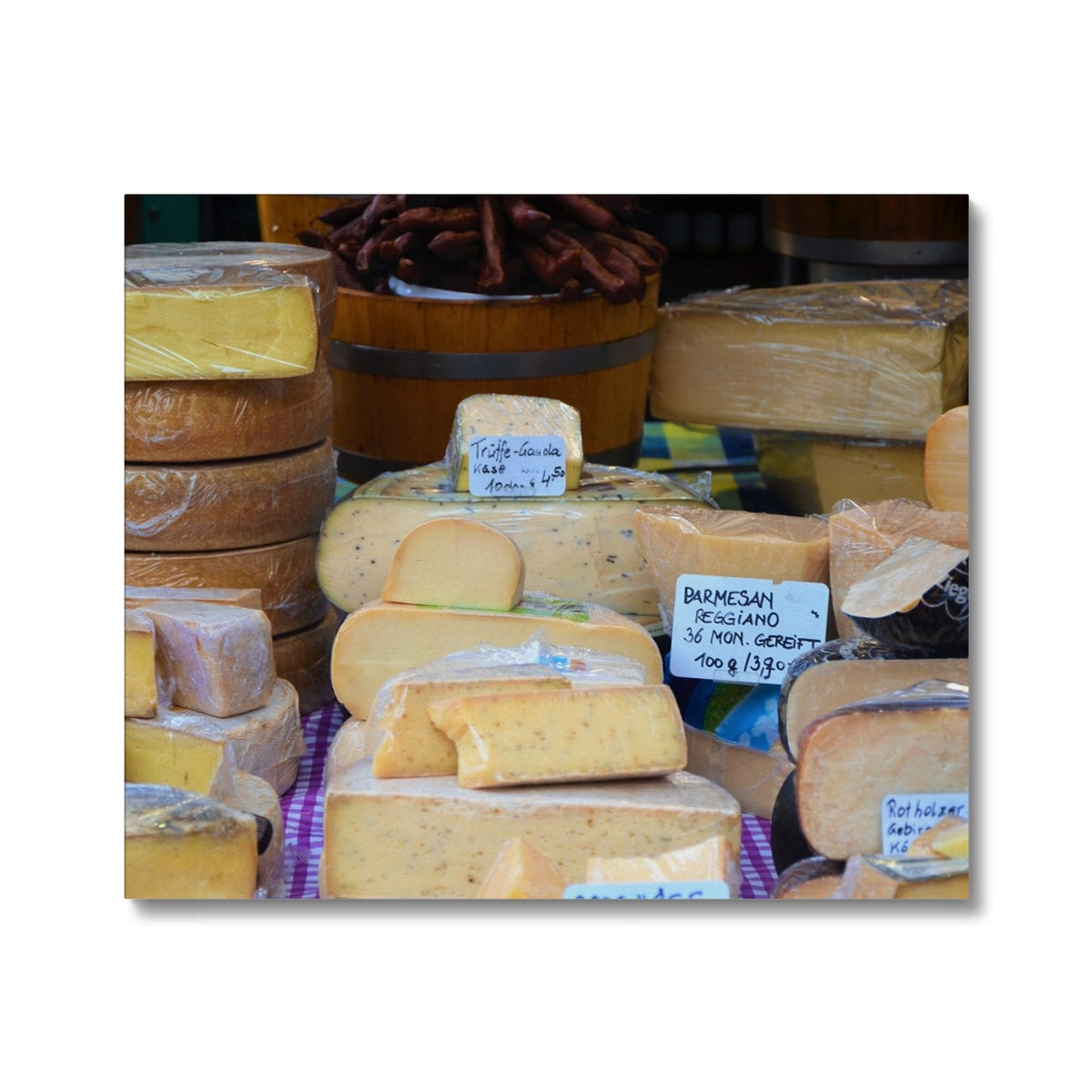 Foods: Cheeses Canvas