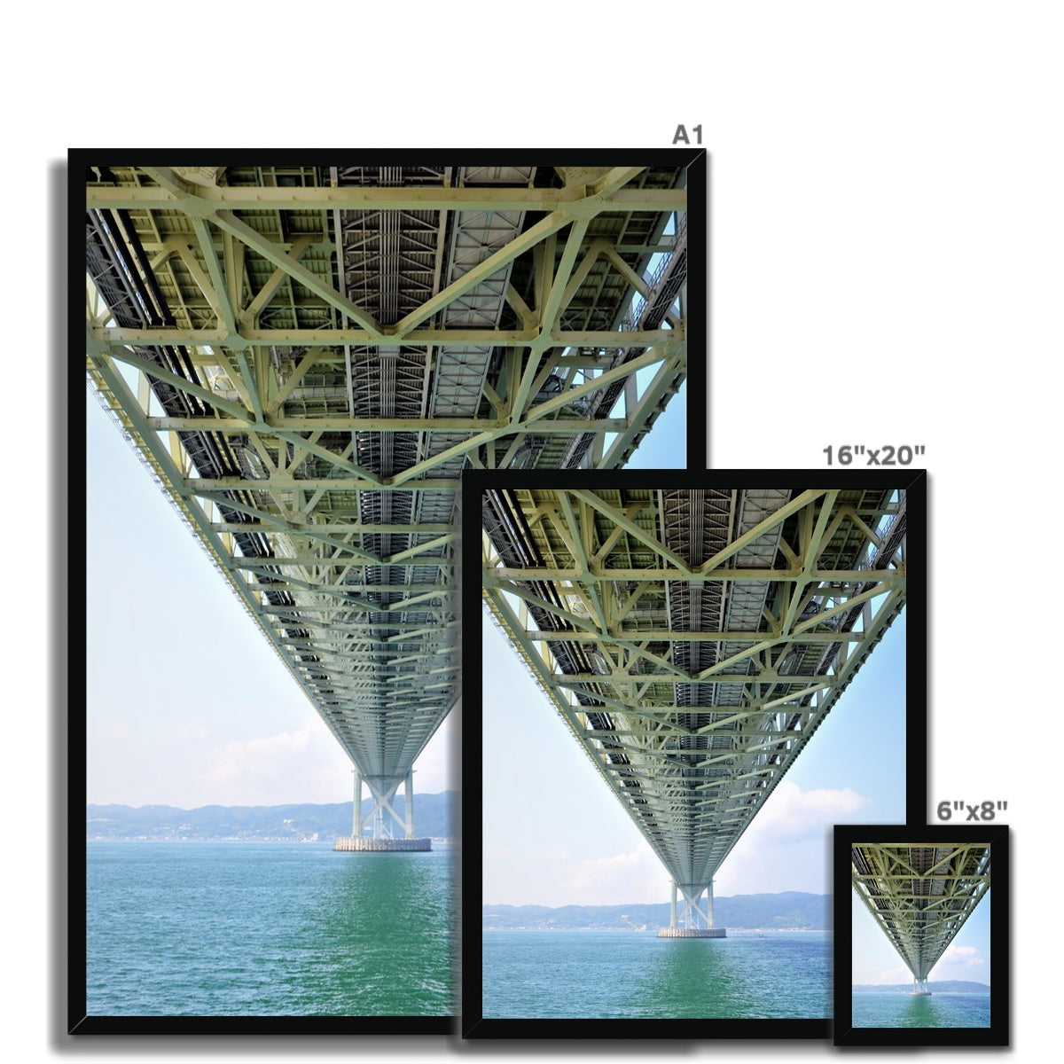 Engineering: Bridge Perspective Framed Print