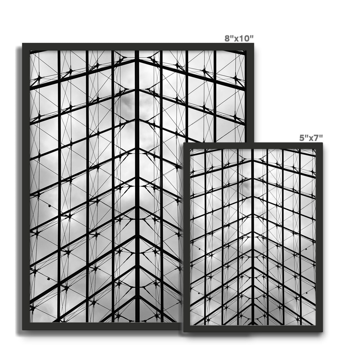 Architecture: The Louvre, Paris, France Framed Photo Tile