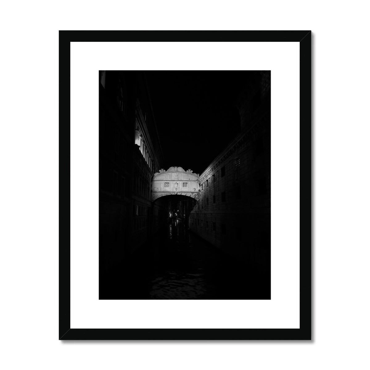 Architecture: Ponte dei Sospiri, Venezia, Italy Framed & Mounted Print