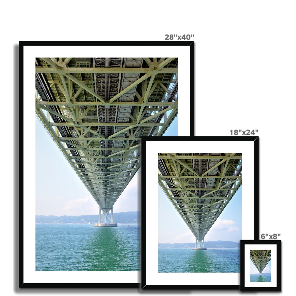 Engineering: Bridge Perspective Framed & Mounted Print