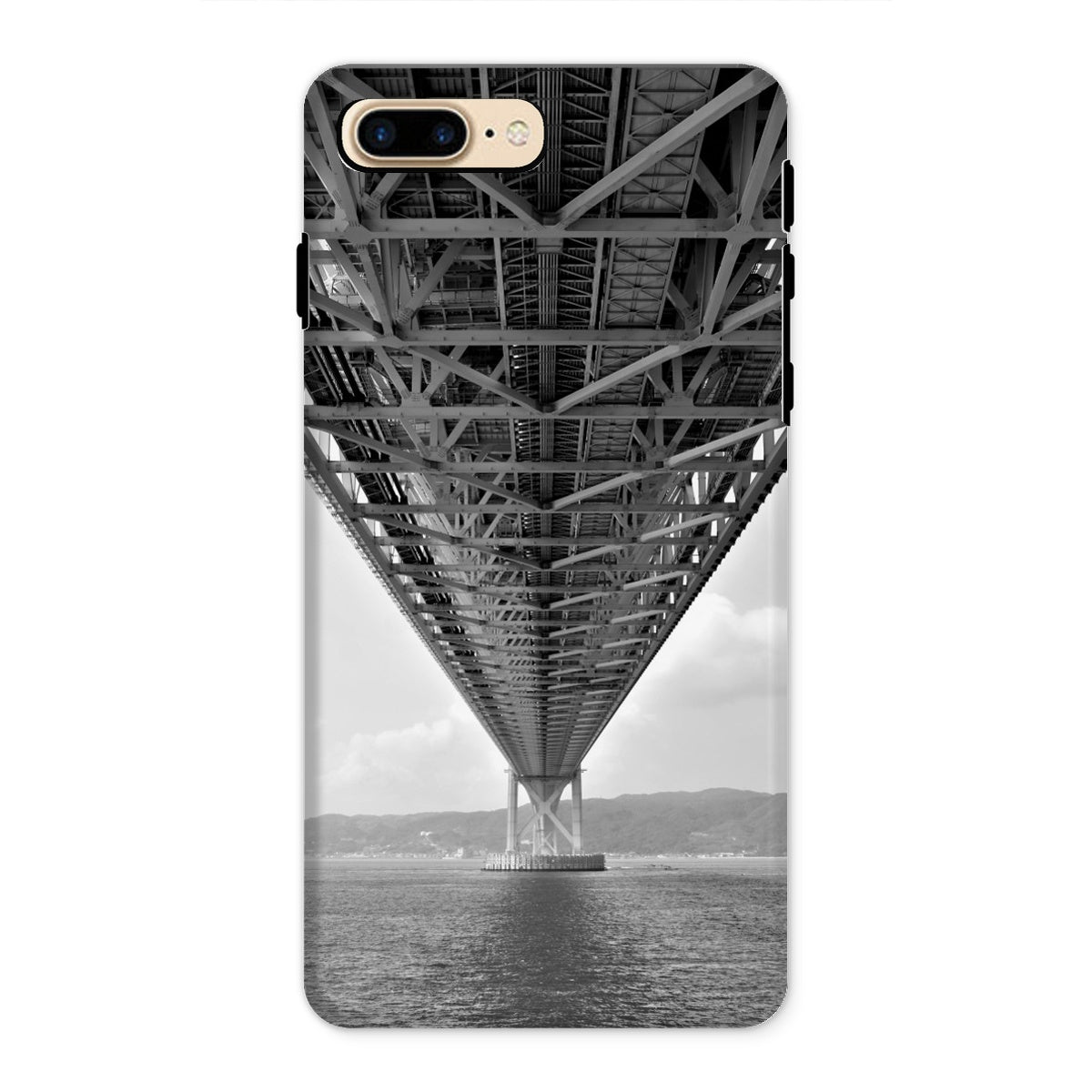 Engineering: Bridge Perspective, B&W Tough Phone Case