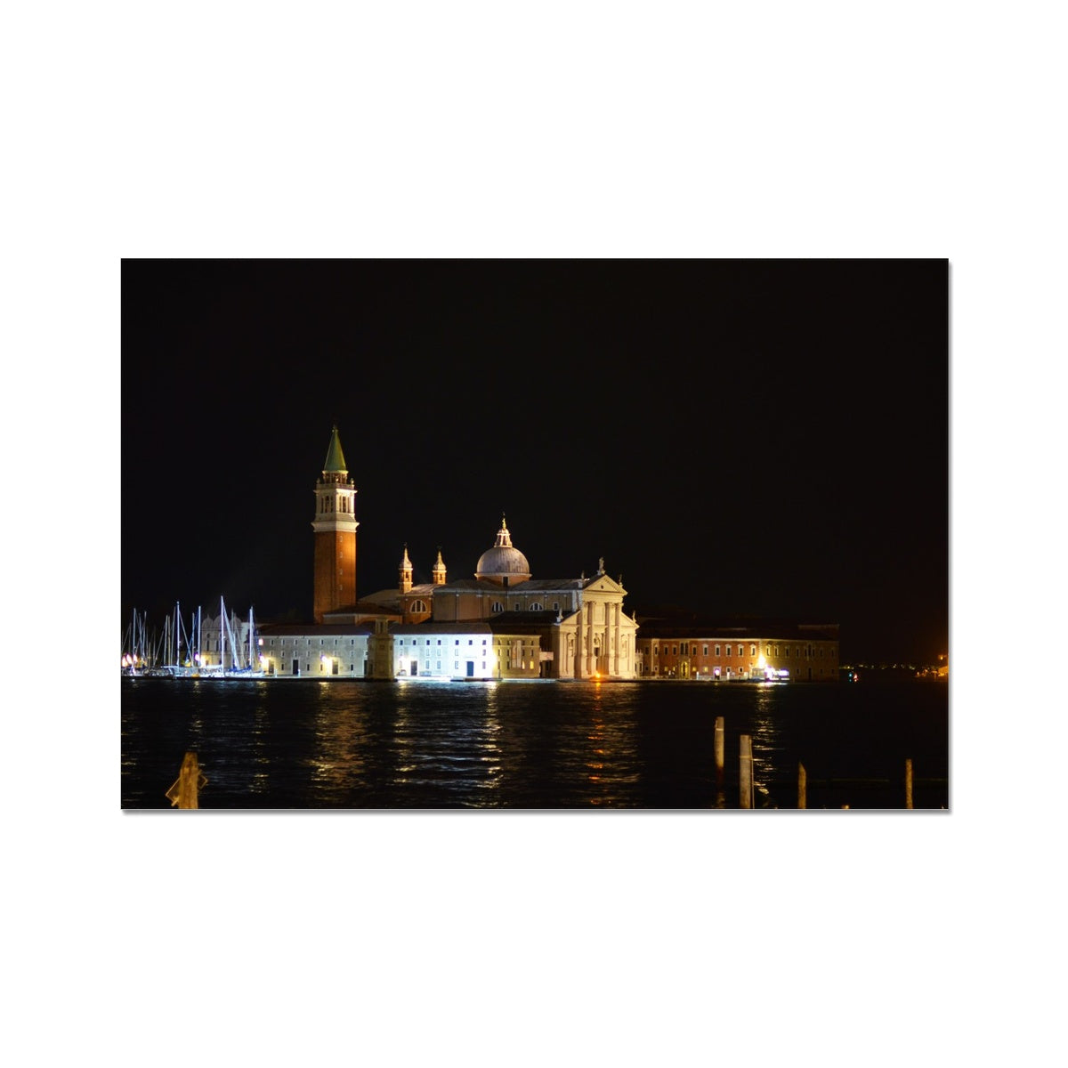 Venice by Night: Piazza San Marco Fine Art Print