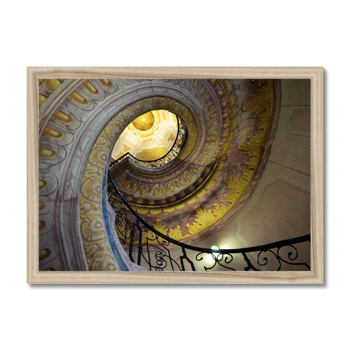 Architecture: Decorative Staircase Framed Print