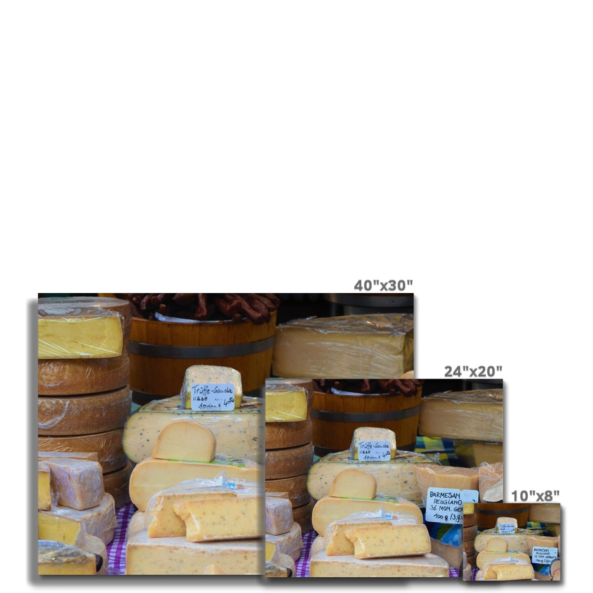 Foods: Cheeses Canvas