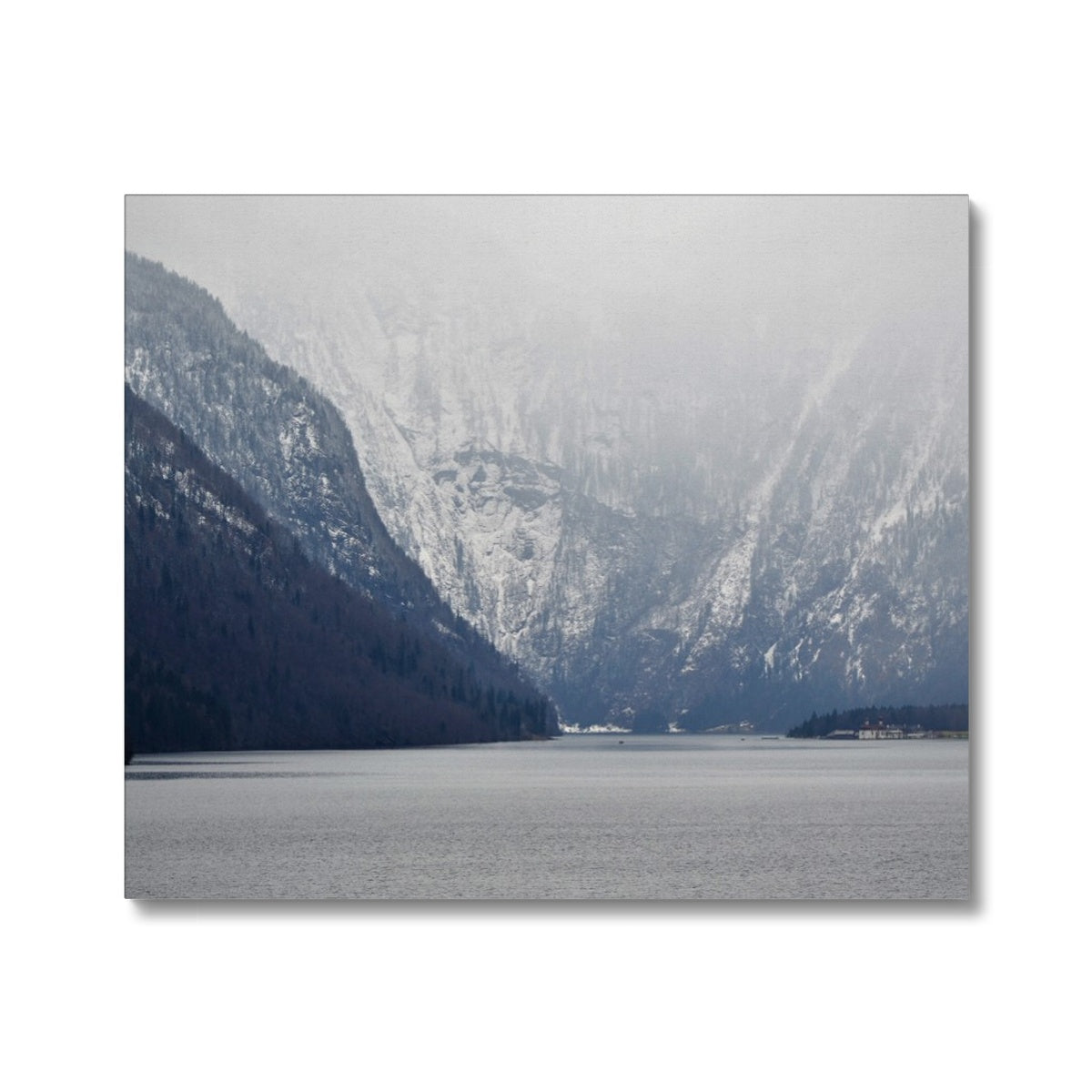 Mountain Lake Landscape Canvas