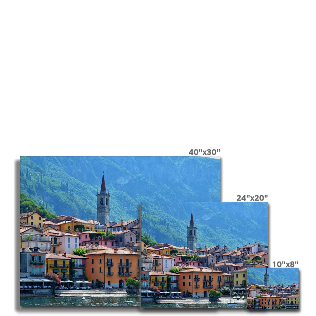 Streets: Lake Como, Italy Canvas