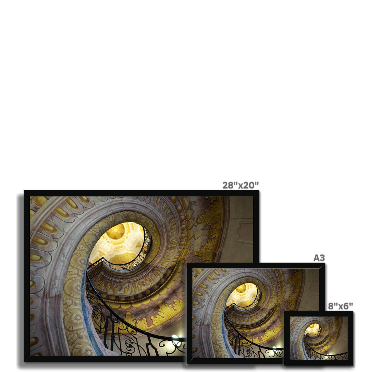 Architecture: Decorative Staircase Framed Print