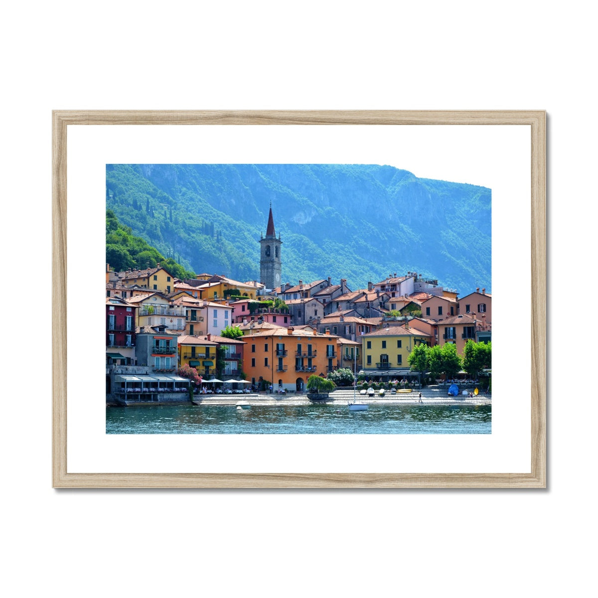 Streets: Lake Como, Italy Framed & Mounted Print