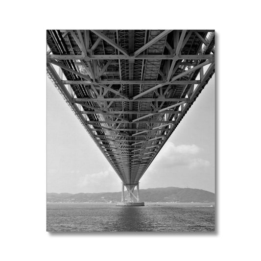 Engineering: Bridge Perspective, B&W Canvas