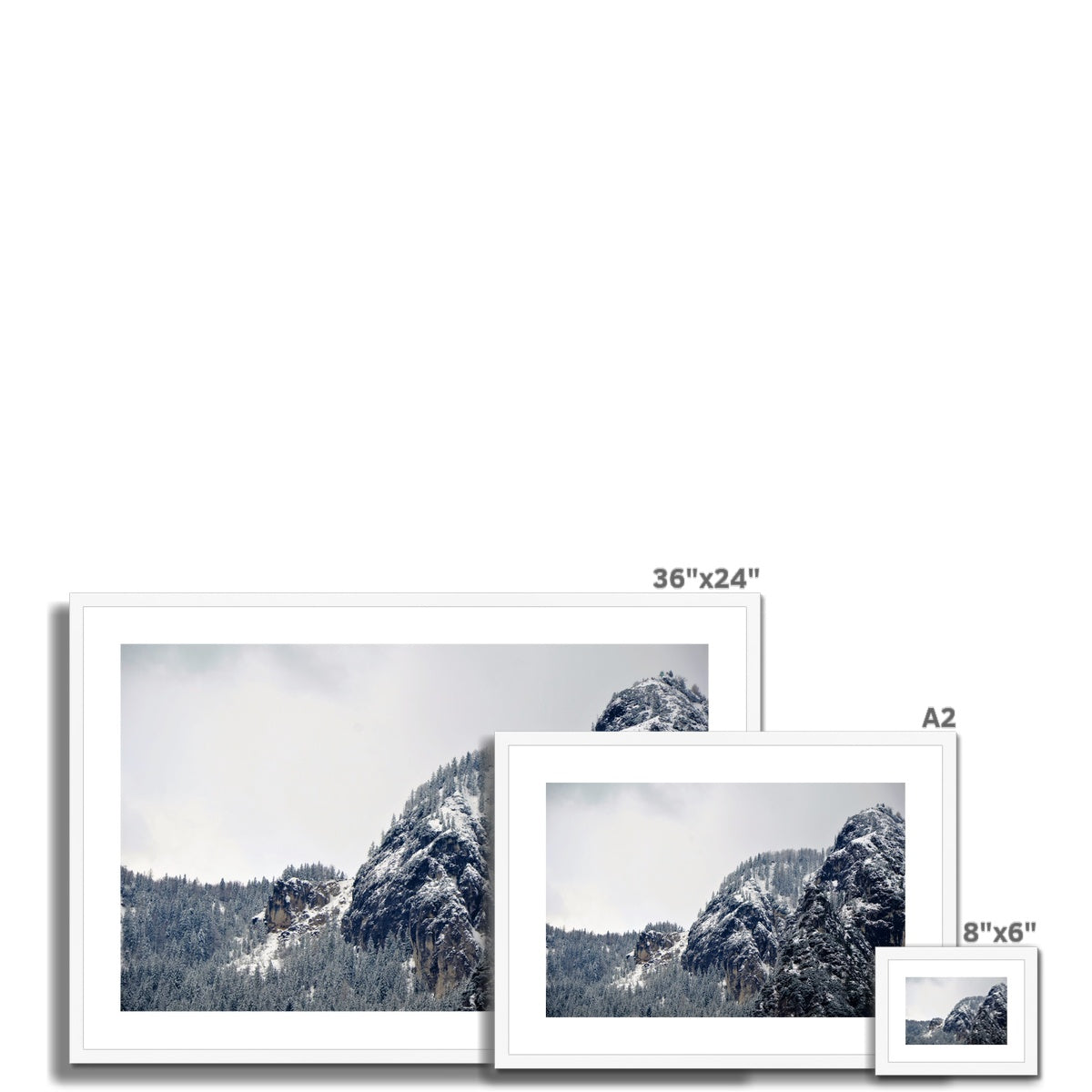 Mountain Landscape: Alps, Italy Framed & Mounted Print