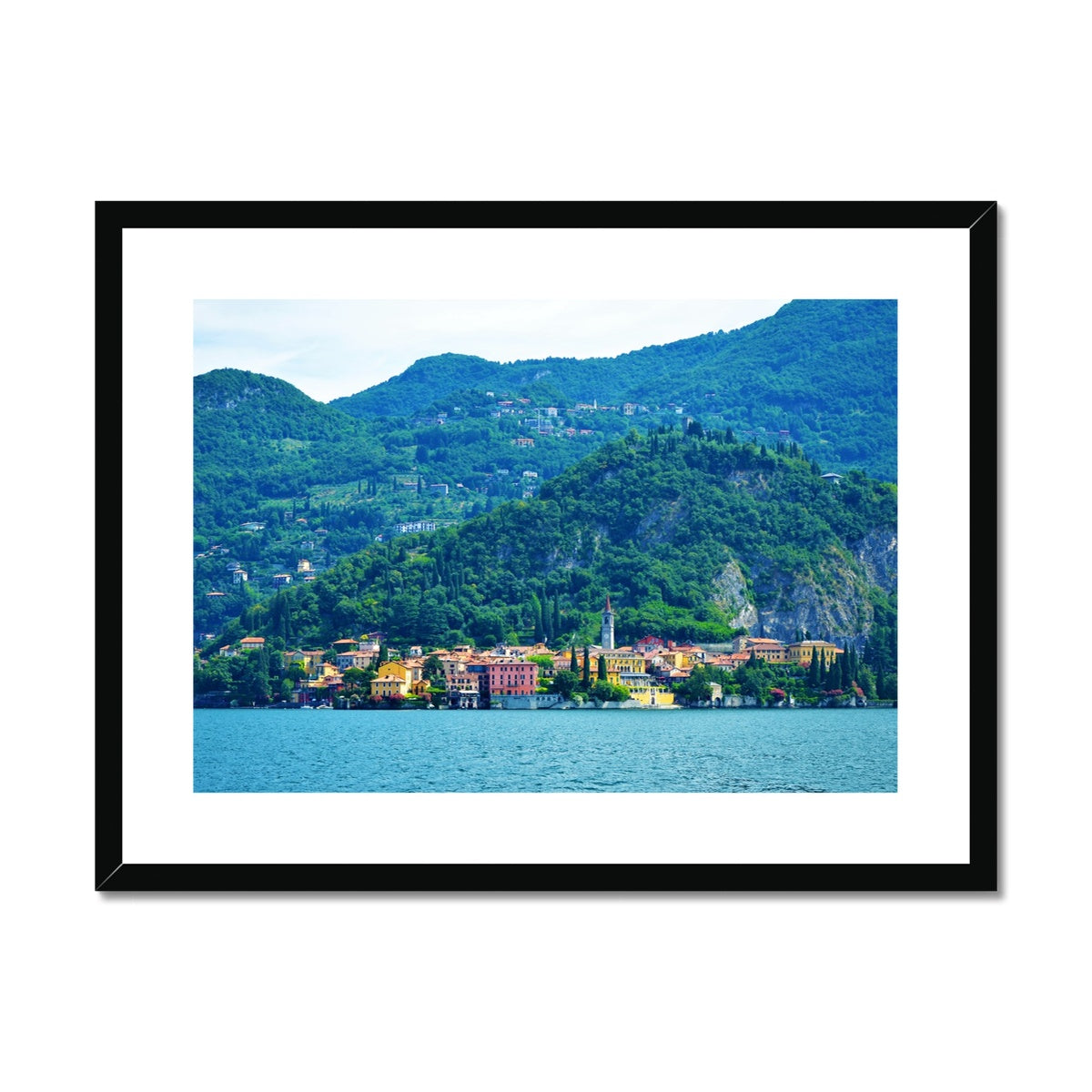 Landscape: Lake Como, Italy Framed & Mounted Print