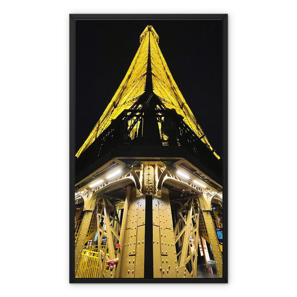 Architecture: Eiffel Tower, Paris, France Framed Canvas