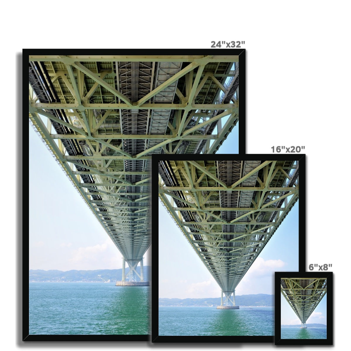 Engineering: Bridge Perspective Budget Framed Poster