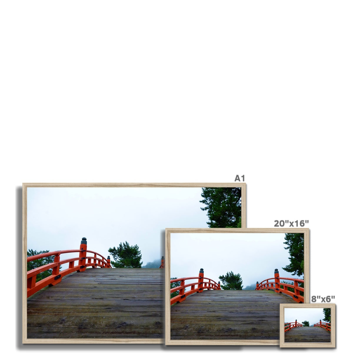 Symmetry: Bridge Framed Print