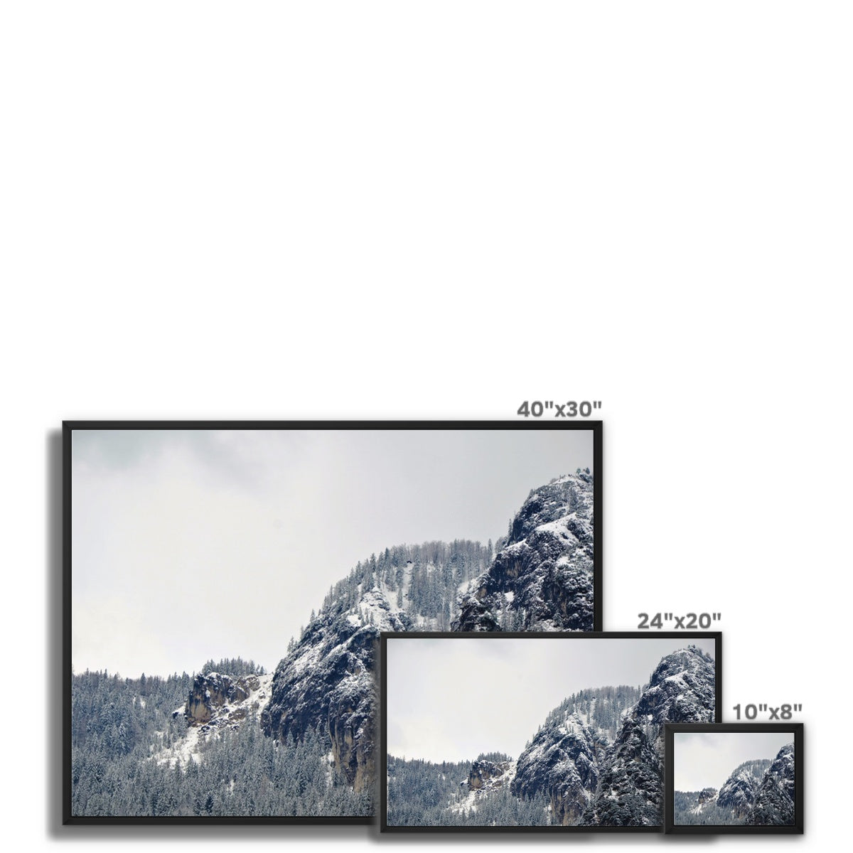 Mountain Landscape: Alps, Italy Framed Canvas