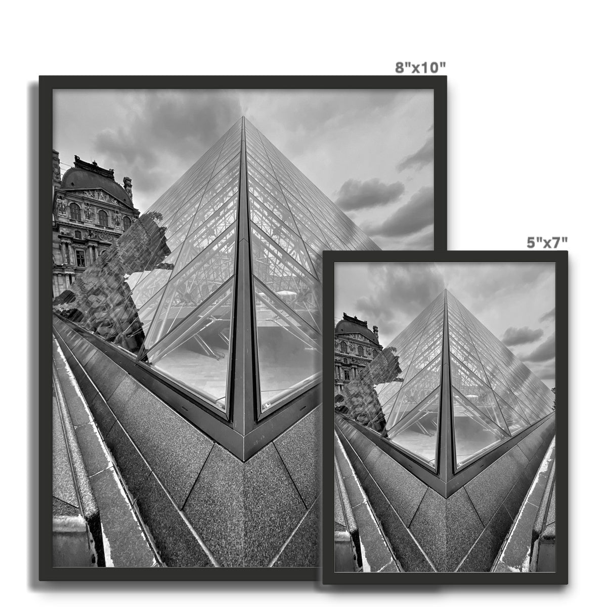 Architecture: Louvre, Paris, France Framed Photo Tile