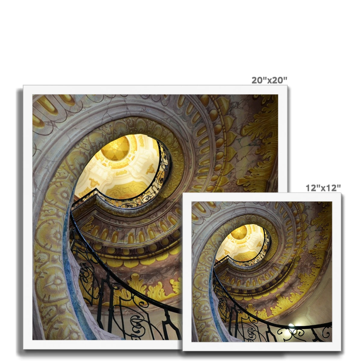 Architecture: Decorative Staircase Framed Print