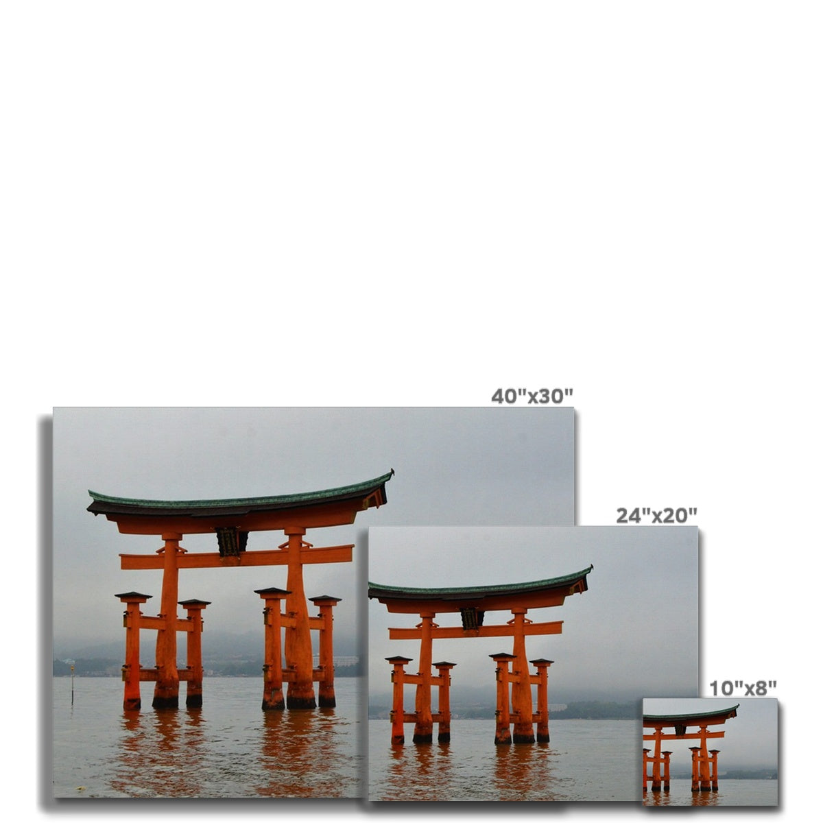 Architecture: Miyajima Gate, Japan Canvas