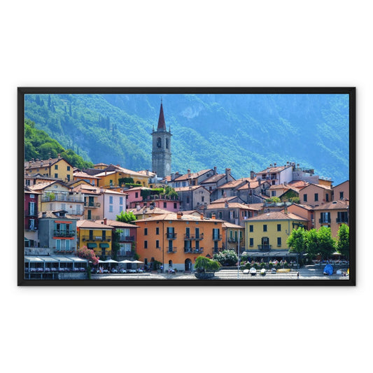 Streets: Lake Como, Italy Framed Canvas