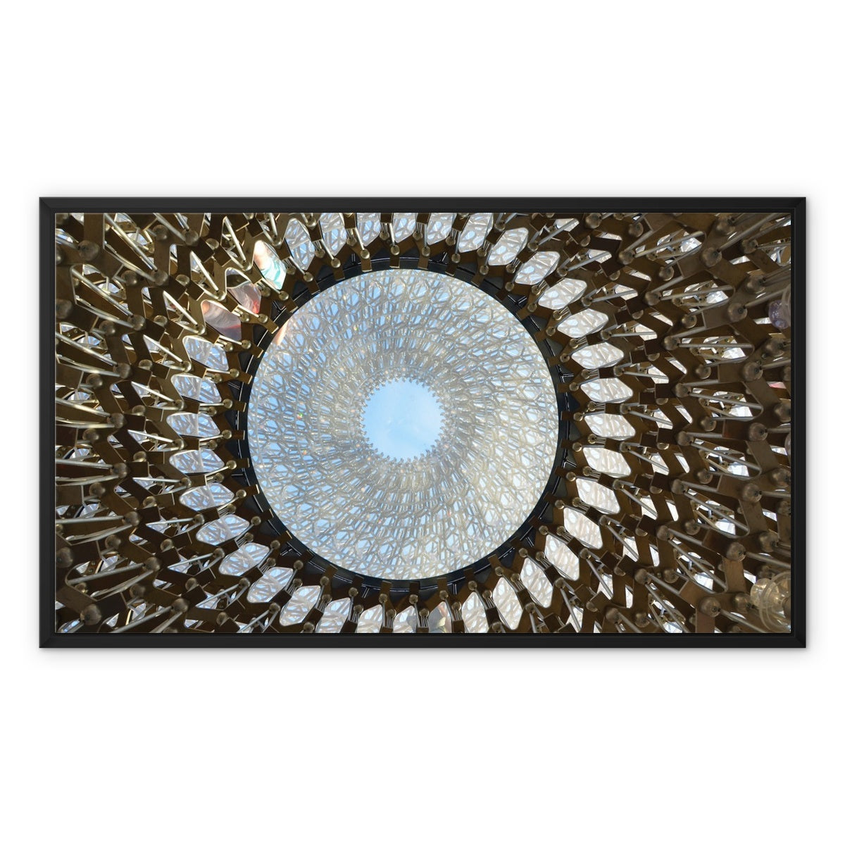 Abstract Photo: Sphere Framed Canvas