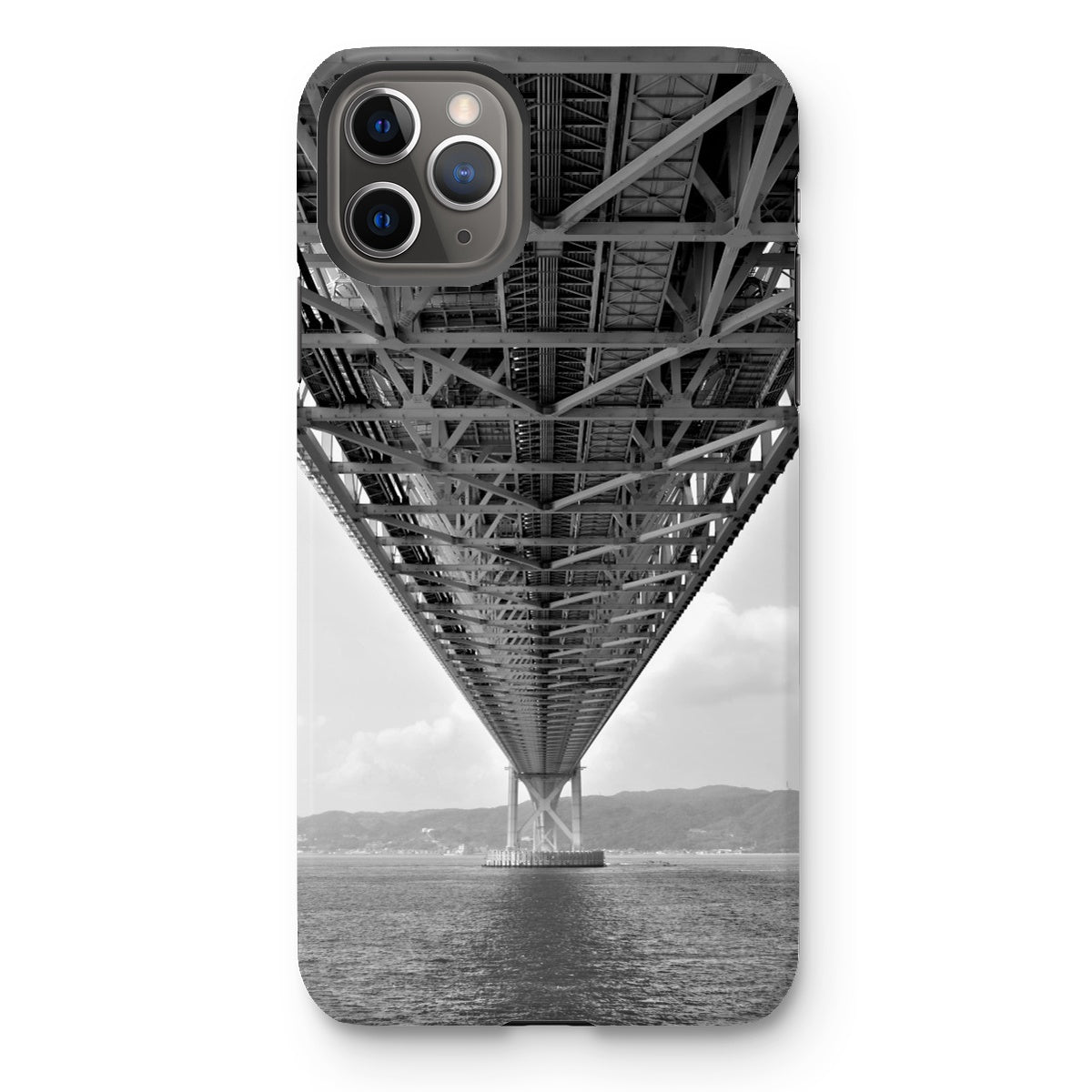 Engineering: Bridge Perspective, B&W Tough Phone Case