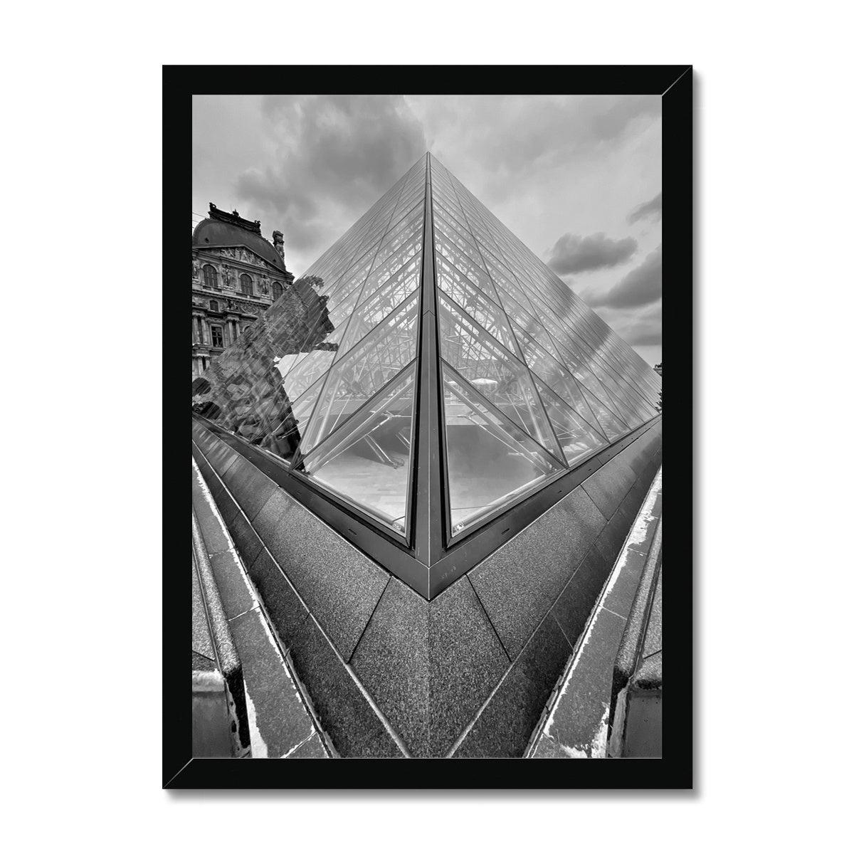 Architecture: Louvre, Paris, France Framed Print