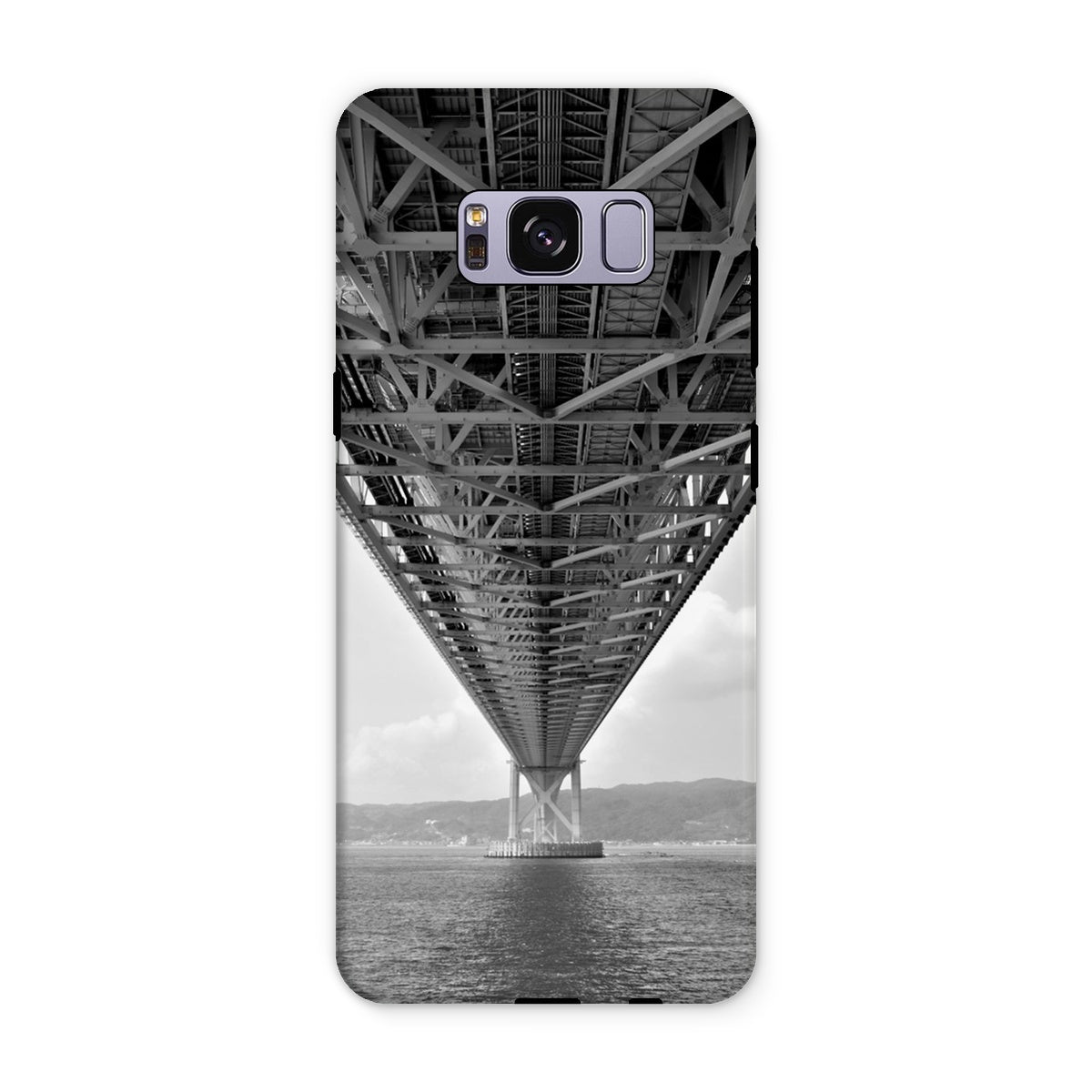 Engineering: Bridge Perspective, B&W Tough Phone Case