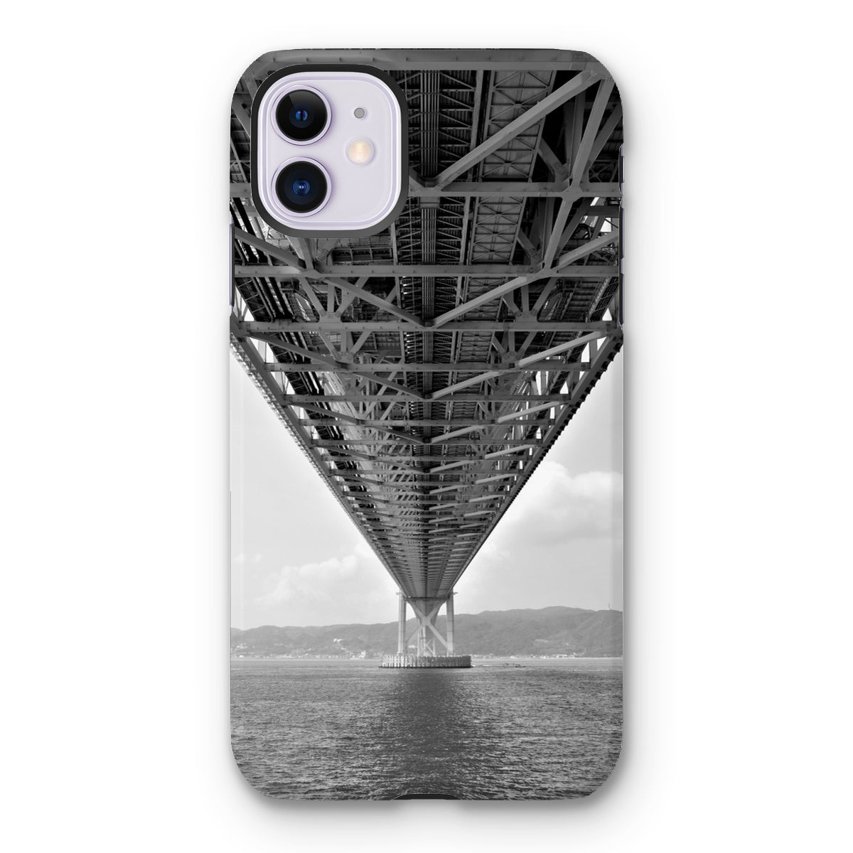 Engineering: Bridge Perspective, B&W Tough Phone Case